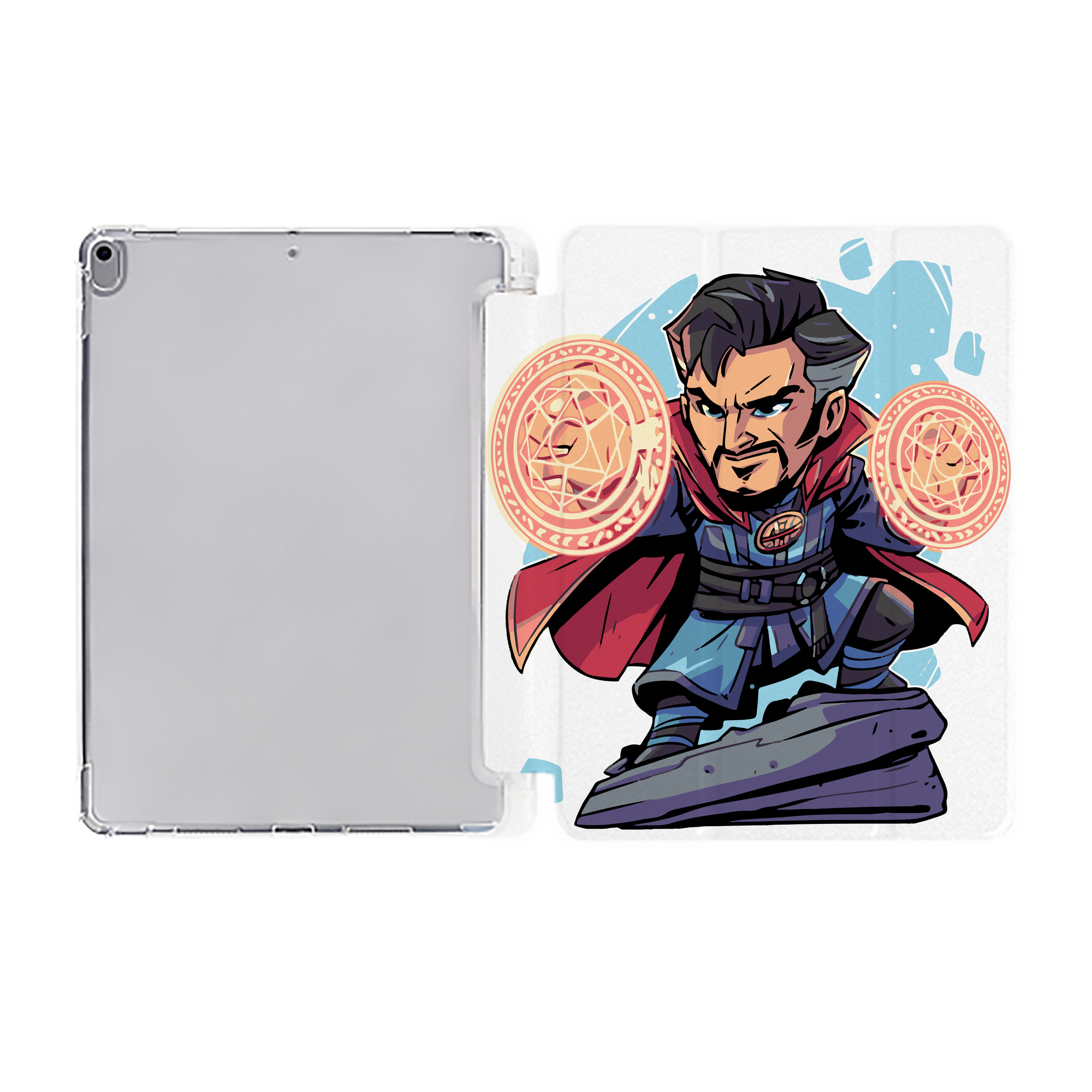 （画像用） アベンジャーズ The Avengers IPad ケース ペン収納付き 三つ折りスタンド PUレザー×シリコン 対応機種9.5/10.5/10.9インチ